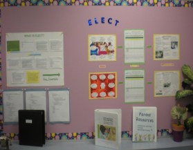 A parent information board is a great way to display your centers curriculum, a framework in which you may follow documentation panels and provide parents with outside resource information.