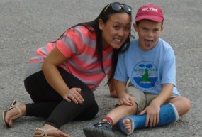 Carmen Lai RECE and Head Teacher in our School Age Program is known for her in-tune capabilities and getting down to each child's level to ensure they are content in their indoor/outdoor environment.